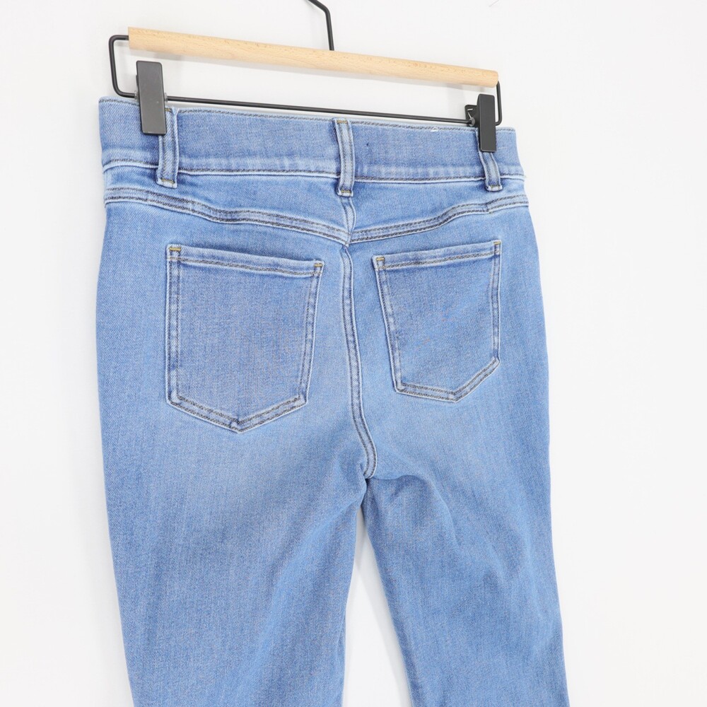 Spanx Everywear Flare Jeans Womens S Blue Pull On High Rise Shaping Stretch - Picture 4 of 12